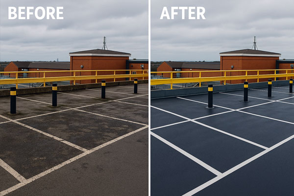 Car park cleaning in Galston using safe, evidence-led methods