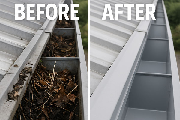 Engineer in Halesowen unblocking a downpipe with live camera verification